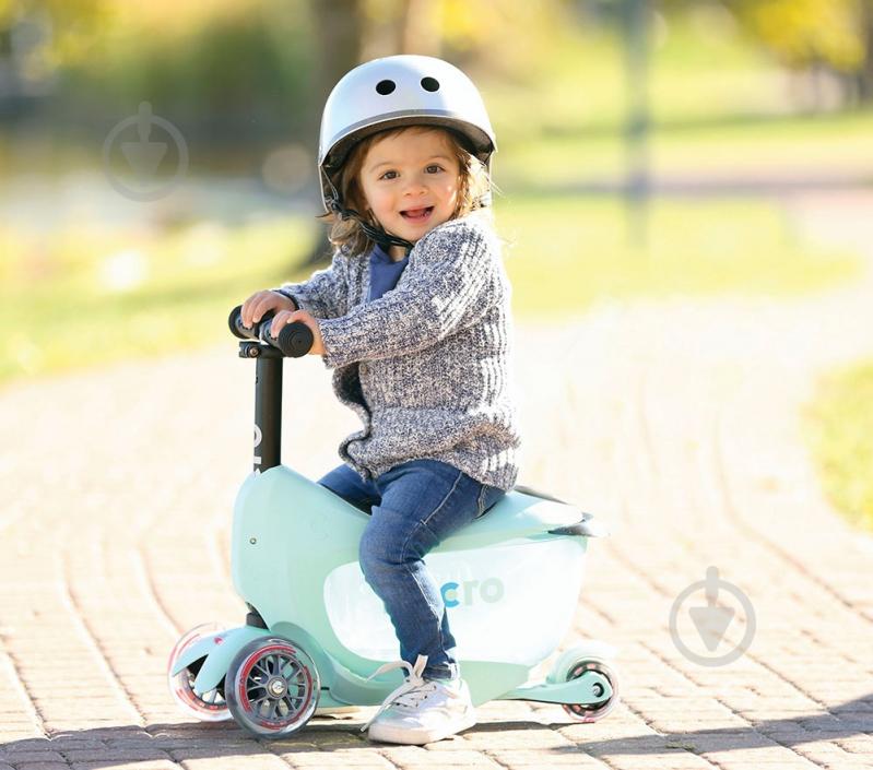 Самокат Micro Mini2go deluxe mint чорно-м'ятний ММD017 - фото 2