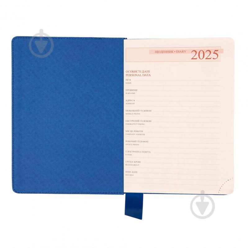 Щотижневик датований Identico синій 368 стор. Leo Planner Art A5 2025 252532 - фото 5