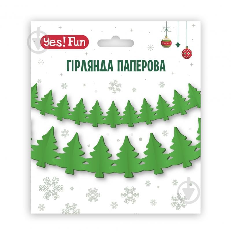 Декоративна гірлянда YES! Fun 3D Ялинки 4 м зелена 4 м (974926) - фото 1 Декоративна гірлянда YES! Fun 3D Ялинки 4 м зелена 4 м (974926) - фото 1