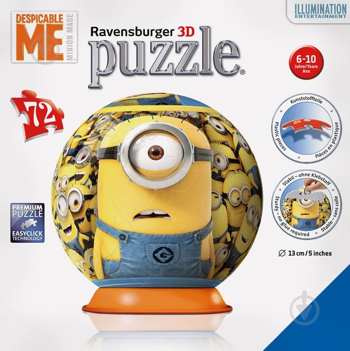 3D-пазл Ravensburger Шар: Миньоны 12161_8 - фото 1