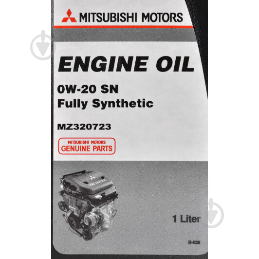 Моторное масло Mitsubishi Engine Oil SN 0W-20 1 л (MZ320723) - фото 2