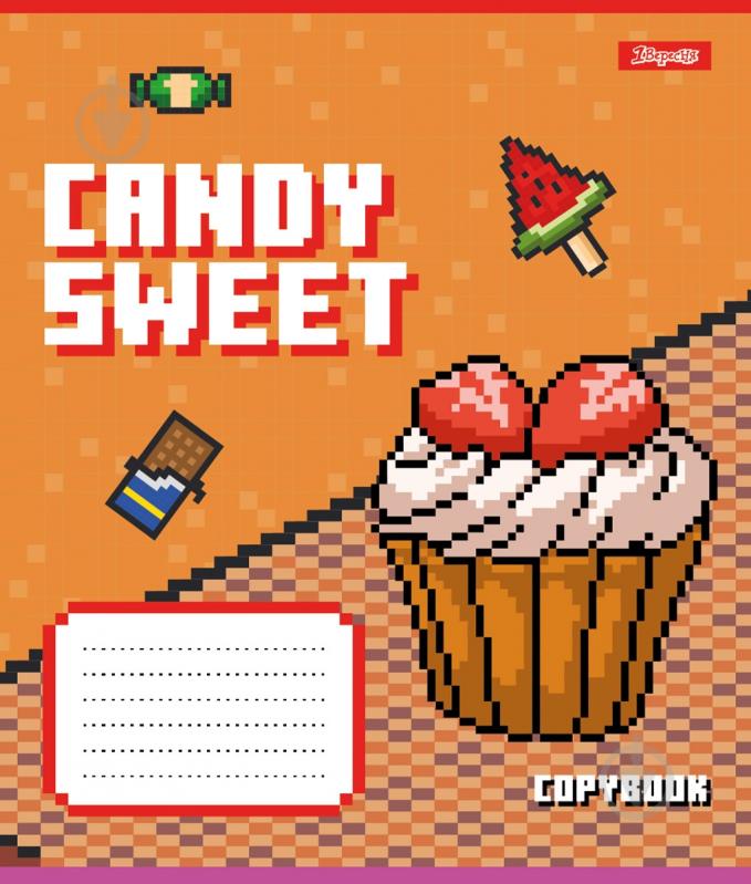 Тетрадь школьная 12 листов линия Candy sweet (767217) 1 вересня - фото 3 Тетрадь школьная 12 листов линия Candy sweet (767217) 1 вересня - фото 3