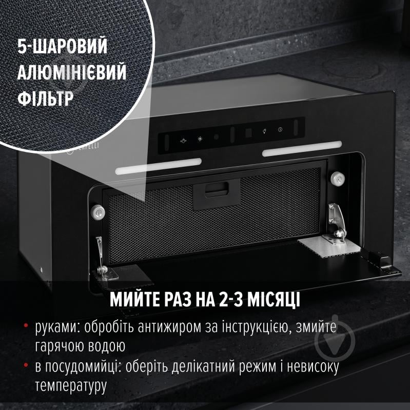 Вытяжка Perfelli NUOVA 6JWRBM NERO SILENZIO - фото 8