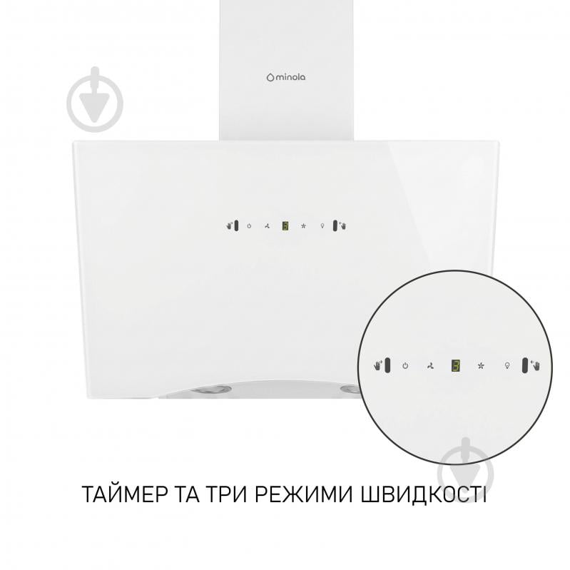 Вытяжка Minola HVS 6812 WH 1200 LED - фото 10 Вытяжка Minola HVS 6812 WH 1200 LED - фото 10