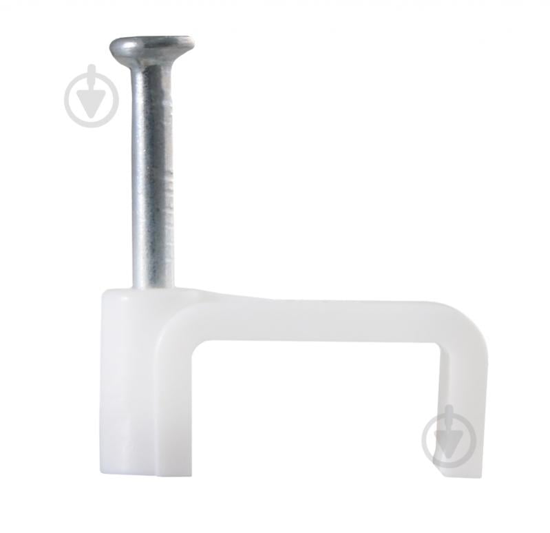 Скоба плоская АСКОУКРЕМ CHF-7 мм белый - фото 1 Скоба плоская АСКОУКРЕМ CHF-7 мм белый - фото 1