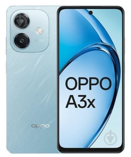 Смартфон OPPO A3X CPH2641 4/128GB ocean blue (CPH2641 BLUE 4/128) - фото 1