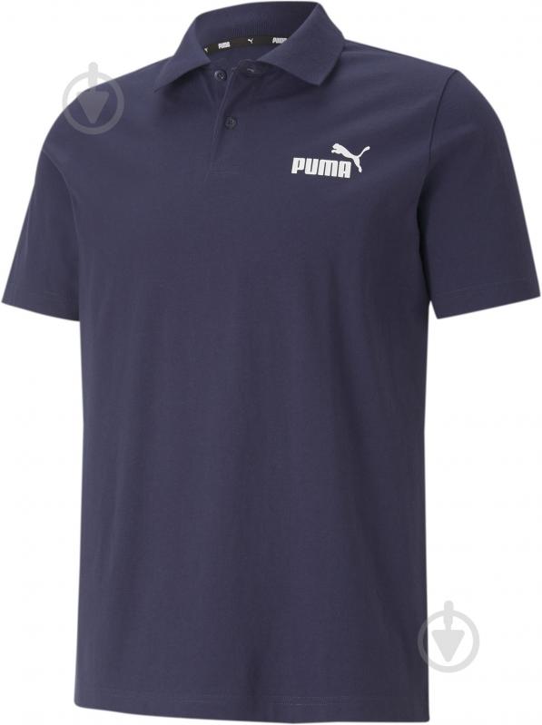 Поло Puma ESS JERSEY POLO PEACOAT 58667606 р.XL синий - фото 1