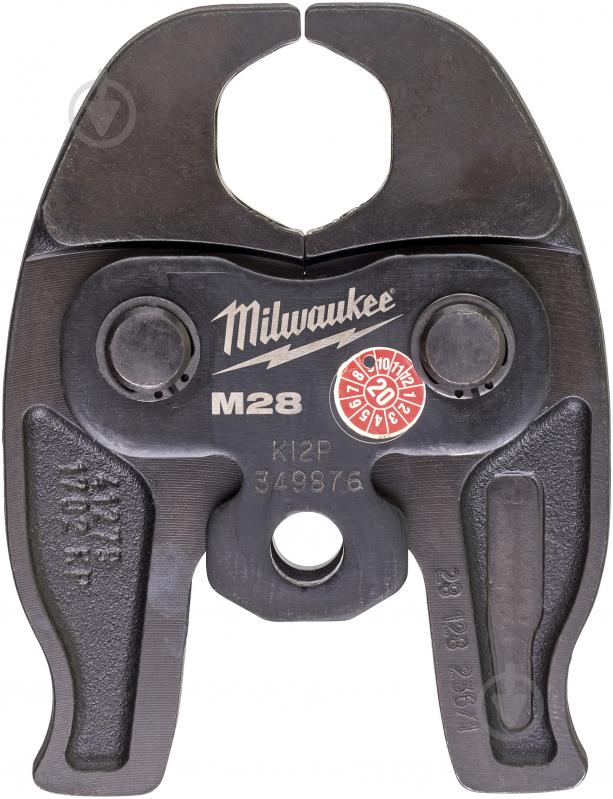 Кліщі обтискні Milwaukee Змінні пресс-кліщі MILWAUKEE J12-M28 для опресовування труб 4932430251 - фото 1