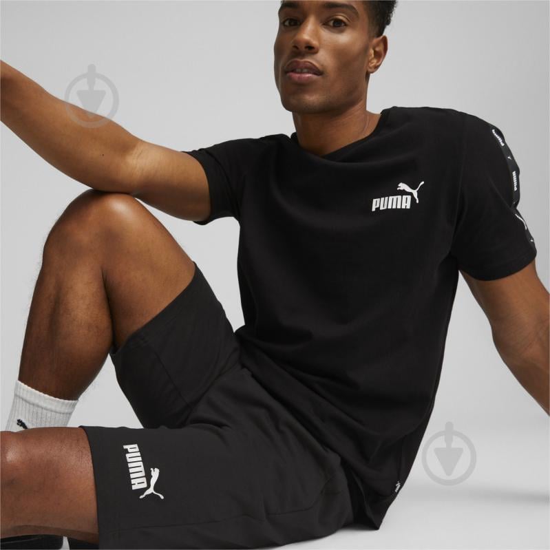 Шорти Puma ESS JERSEY SHORTS PUMA BLACK 58670601 р. XS чорний - фото 4