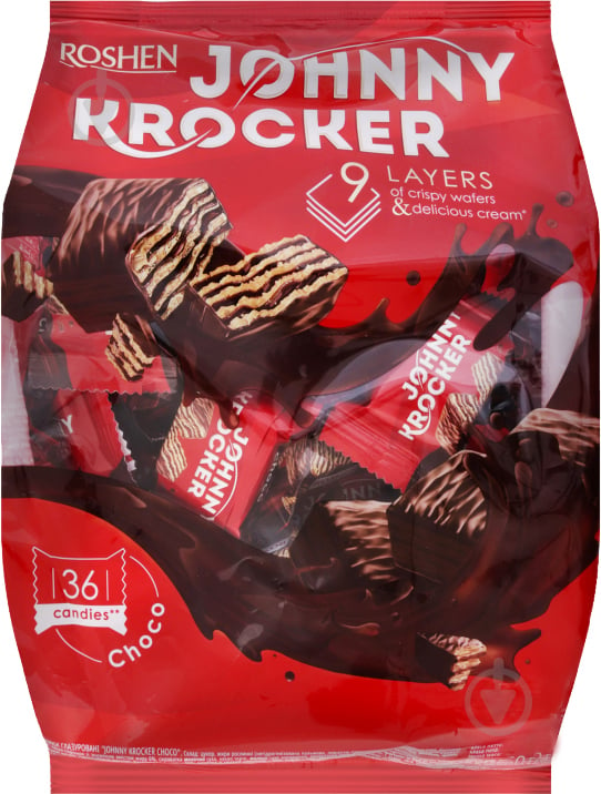 Цукерки Roshen Johnny Krocker choco 250 г (2261626610013) - фото 1