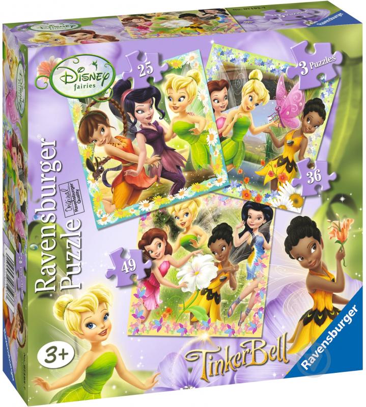 Пазл Ravensburger Дісней: Феї 3 в 1 07193R - фото 1