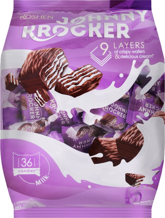 Конфеты Roshen Johnny Krocker milk 250 г (2261626611010) - фото 1