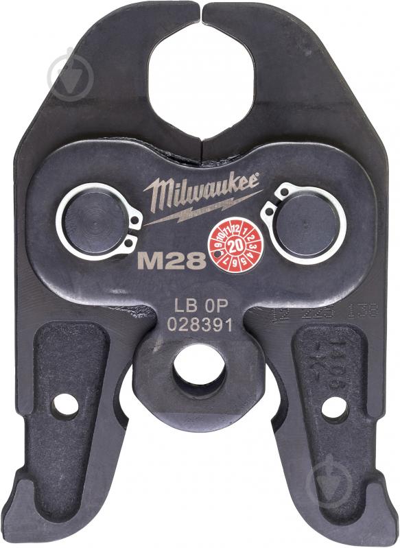 Кліщі обтискні Milwaukee J18-M28 для опресовування труб 4932430252 - фото 1