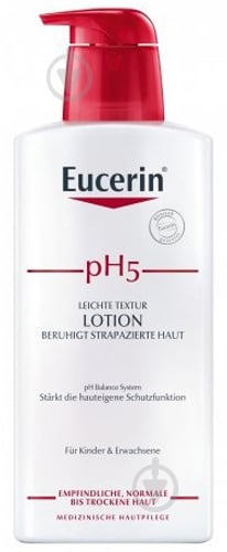 Лосьйон для тіла Eucerin pH5 легкий для чутливої шкіри 400 мл - фото 1