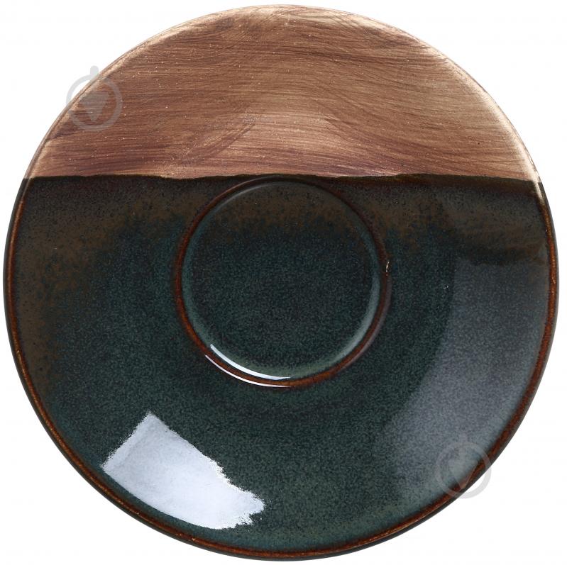 Блюдце Salex Moss/wood 16 см - фото 1 Блюдце Salex Moss/wood 16 см - фото 1