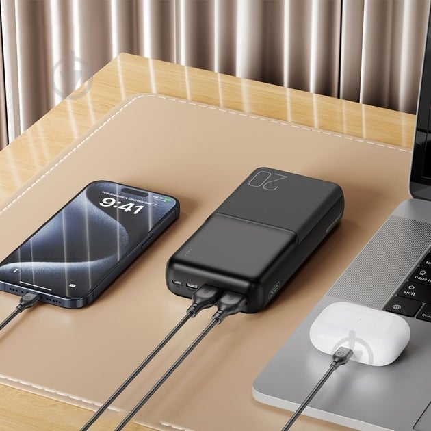 Повербанк Xo РR 252 20000 mAh black (PR252.black) - фото 4