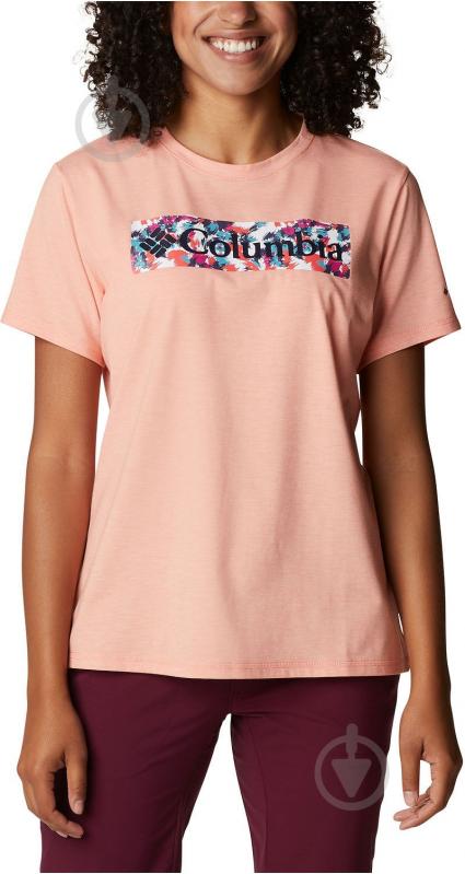 Футболка Columbia SunTrek 1931753-879 р.XS помаранчевий - фото 1 Футболка Columbia SunTrek 1931753-879 р.XS помаранчевий - фото 1