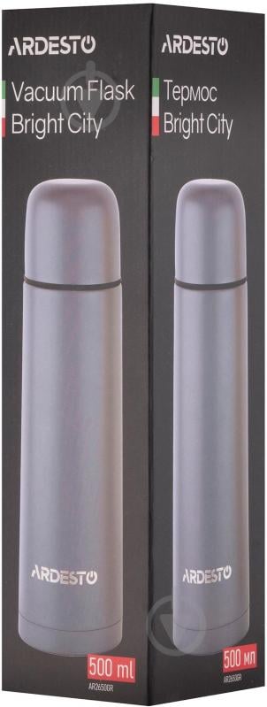 Термос Ardesto Bright City 500 мл серый AR2650GR - фото 10 Термос Ardesto Bright City 500 мл серый AR2650GR - фото 10