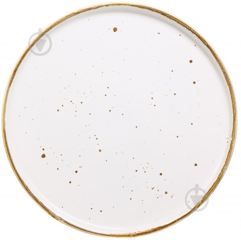 Тарелка Salex с бортом White/walnut 26 см - фото 1