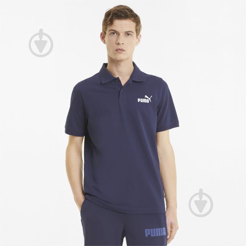 Поло Puma ESS PIQUE POLO PEACOAT 58667406 р.3XL синий - фото 3