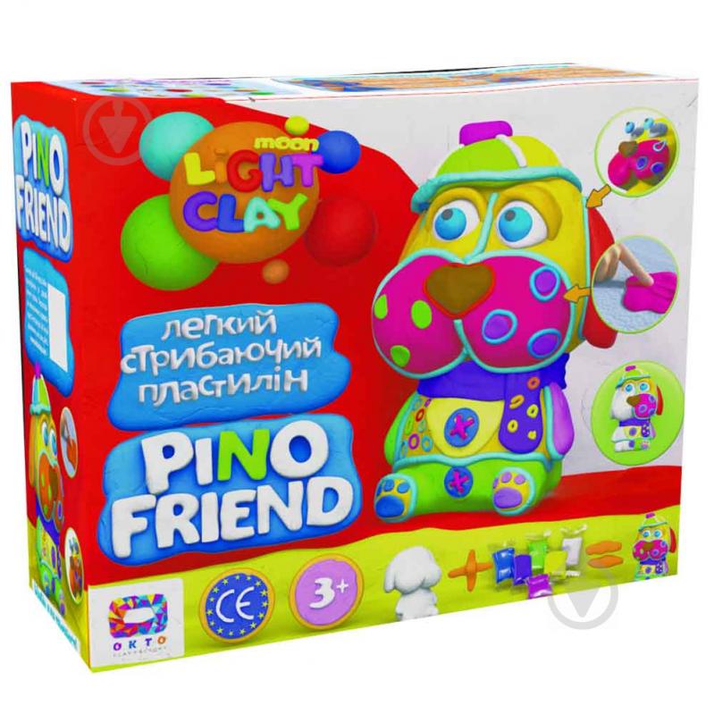 Набор пластилина OKTO легкого прыгающего Pino Friend Фред 70035 - фото 1