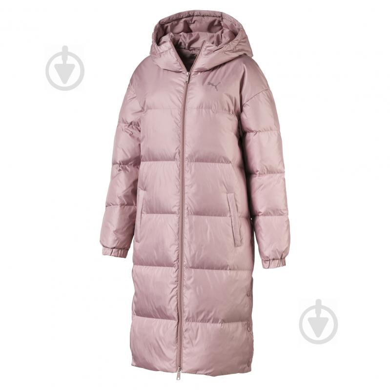 Пальто Puma LONGLINE DOWN JACKET 84361401 р.S рожевий - фото 1