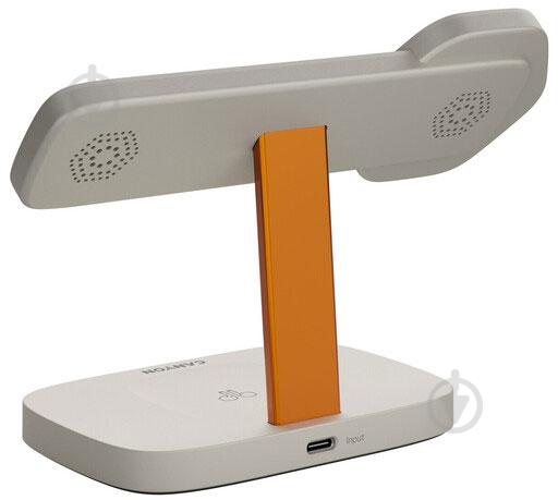 Бездротовий зарядний пристрій Canyon Hexagon WCS-310 QI 3 в 1 Light Grey Orange (CNS-WCS310LGOR) - фото 2