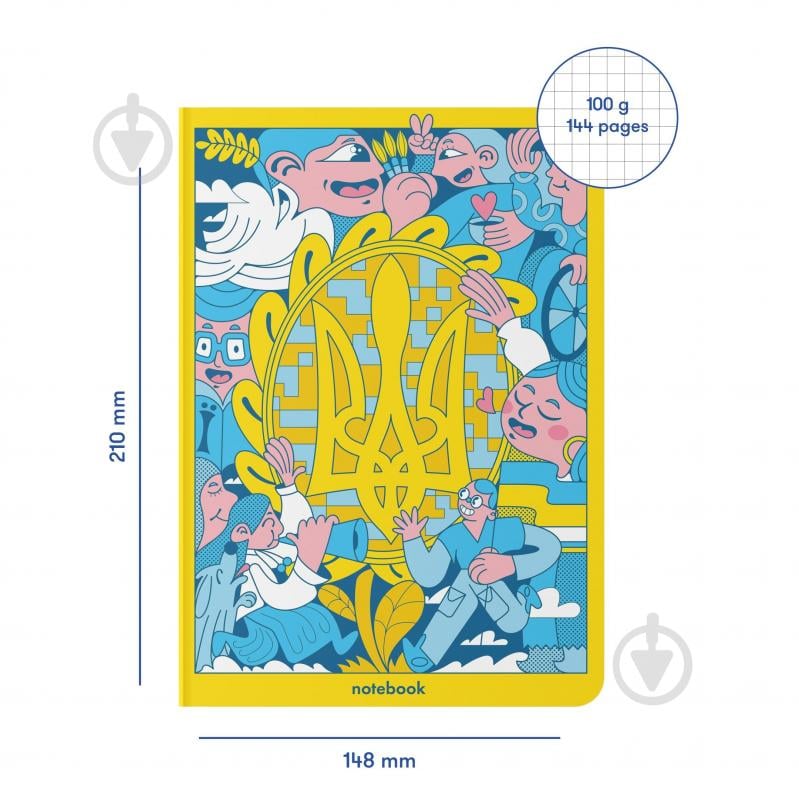 Блокнот Украинцы вместе А5 Orner - фото 2