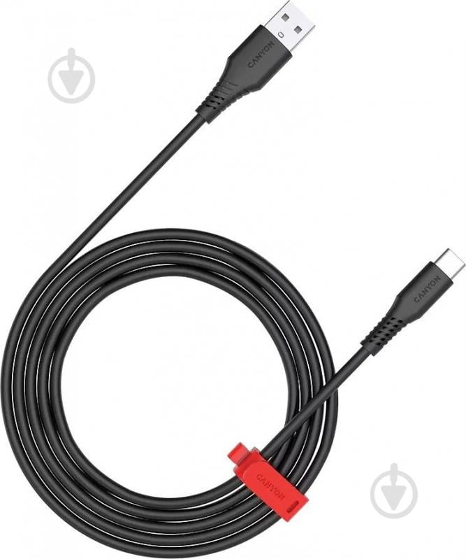 Кабель Canyon USB-A - Type-C 18W 1,2 м черный (CNS-AC18SC12B) - фото 1 Кабель Canyon USB-A - Type-C 18W 1,2 м черный (CNS-AC18SC12B) - фото 1