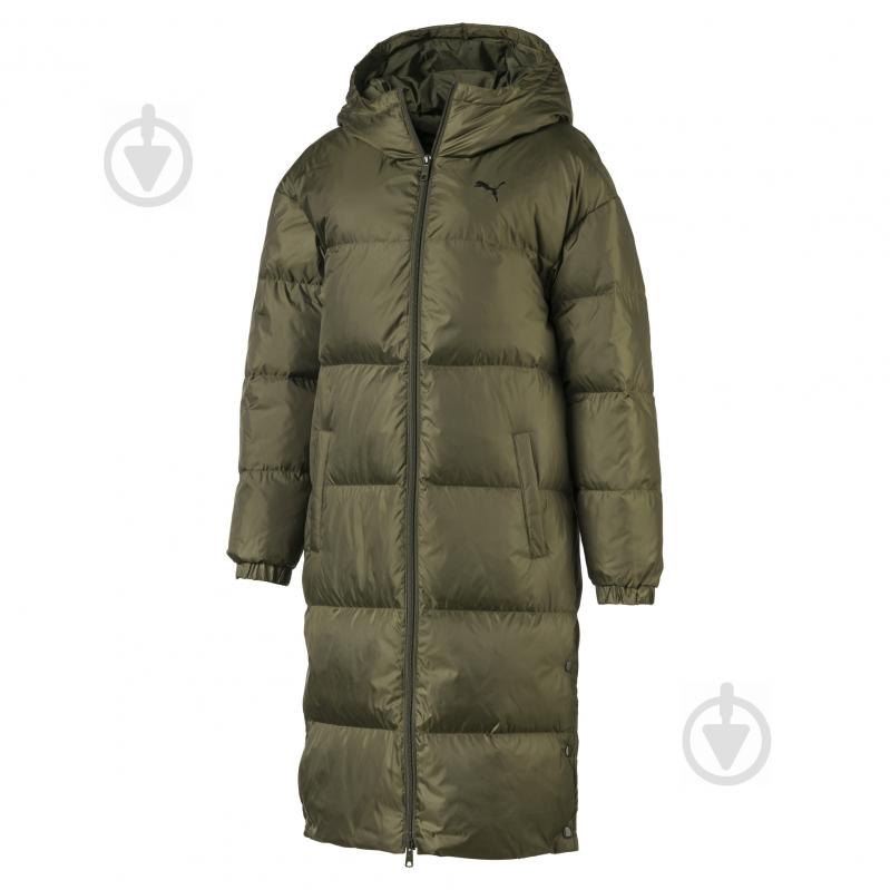 Пальто Puma LONGLINE DOWN JACKET 84361402 р.S зелений - фото 1