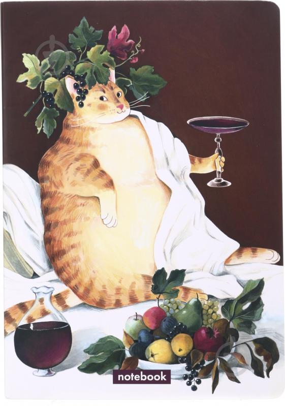 Блокнот кот человеческий 72 листа 14х21 см - фото 1