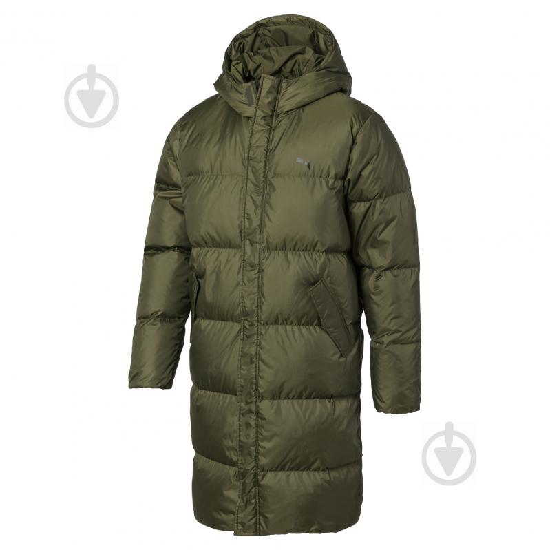 Пальто Puma LONGLINE DOWN JACKET 84391401 р.M зелений - фото 1