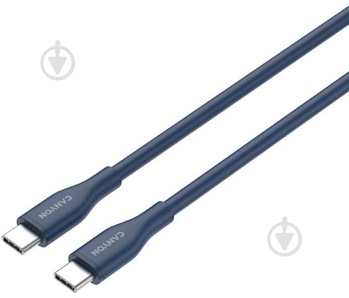 Кабель Canyon CC60SC10 Type-C to Type-C 60W 1 м темно-синій (CNS-CC60SC10DB) - фото 3 Кабель Canyon CC60SC10 Type-C to Type-C 60W 1 м темно-синій (CNS-CC60SC10DB) - фото 3