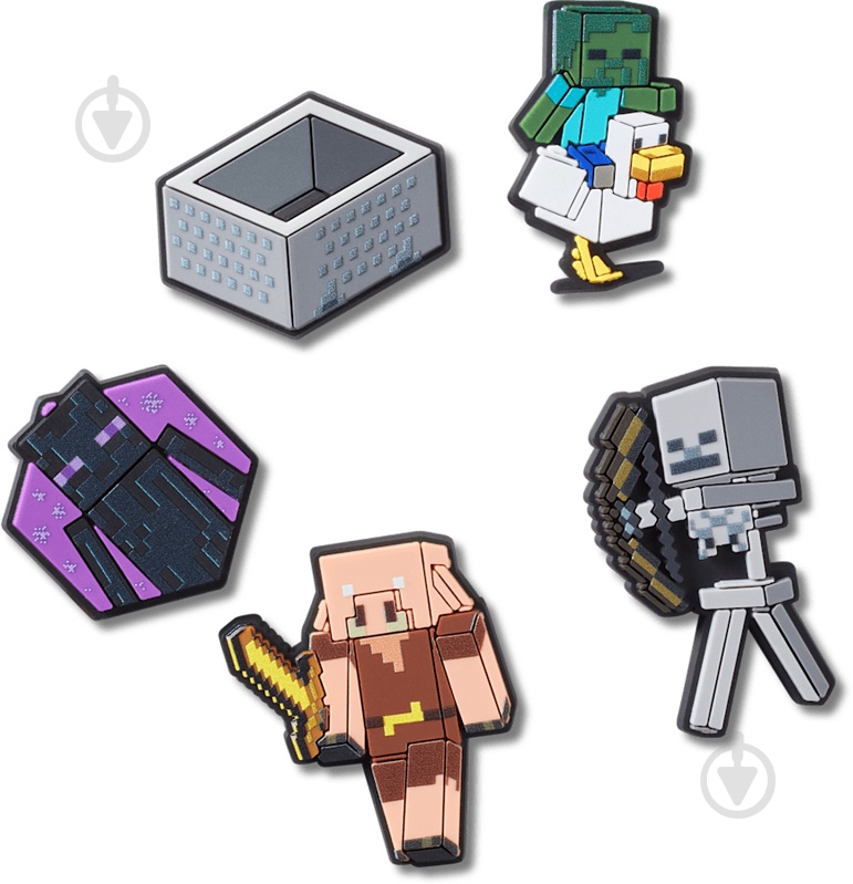 Джибитсы Crocs Minecraft 5 Pack 10014539 - фото 1
