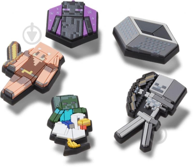 Джибитсы Crocs Minecraft 5 Pack 10014539 - фото 2