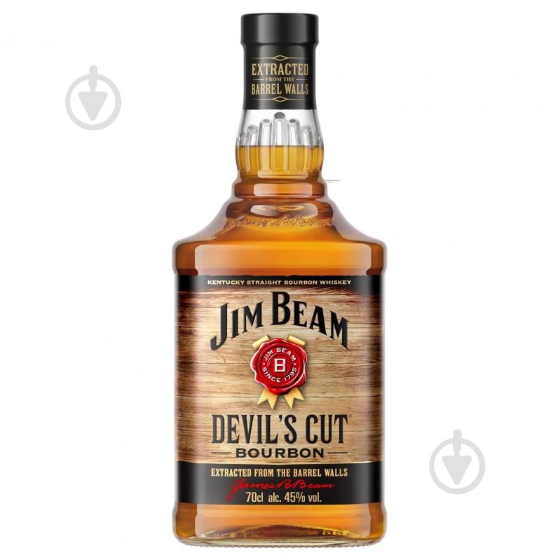 Виски Jim Beam бурбон Devil's Cut 45% 0,7 л - фото 1