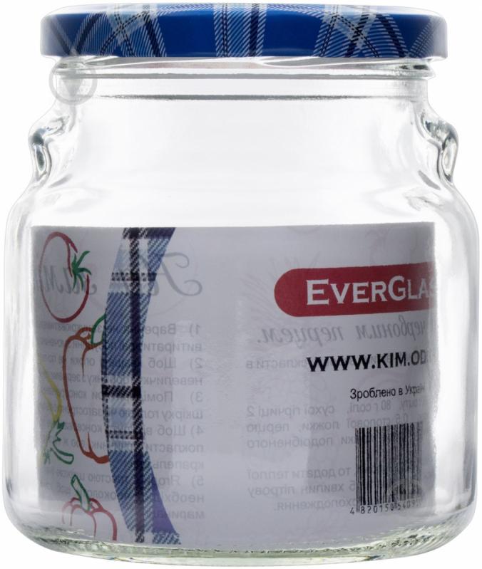 Банка з кришкою 0,55 л 1550Н Everglass - фото 1