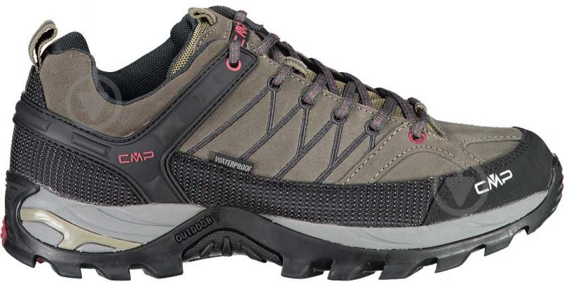 Кросівки чоловічі CMP RIGEL LOW TREKKING SHOES WP 3Q13247-02PD р.45 коричневі із чорним - фото 1