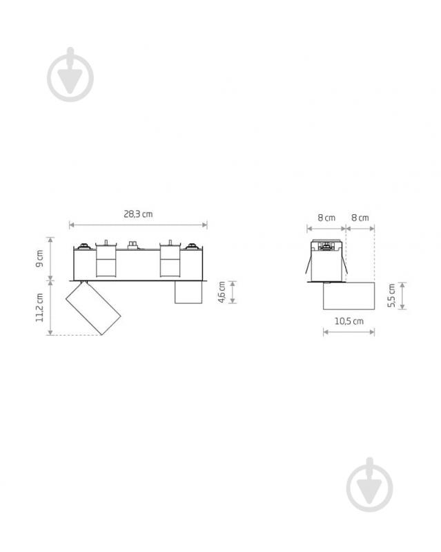 Светильник светодиодный Nowodvorski 10 Вт черный 10460 - фото 2