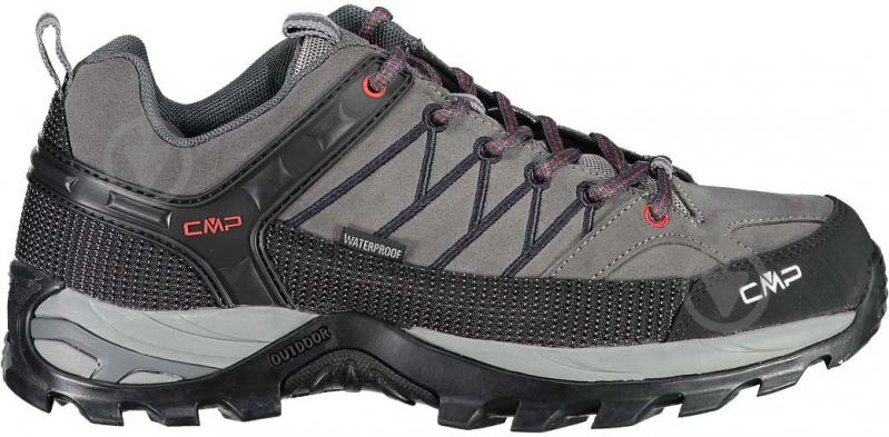 Кроссовки мужские CMP RIGEL LOW TREKKING SHOES WP 3Q13247-44UF р.39 темно-серые - фото 1