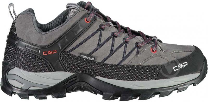 Кроссовки мужские CMP RIGEL LOW TREKKING SHOES WP 3Q13247-44UF р.40 темно-серые - фото 1