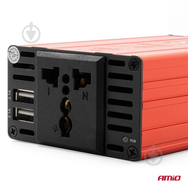 Инвертор автомобильный AMiO 300W 12V/220V - фото 4