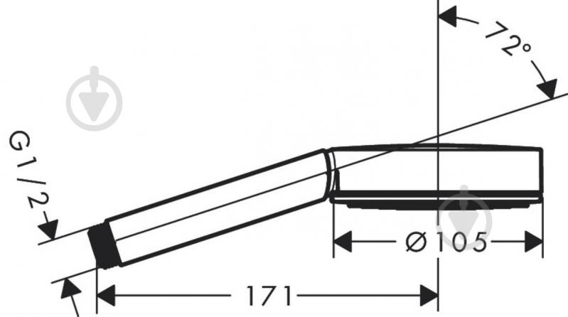 Ручной душ Hansgrohe Pulsify 24120000 хром - фото 2