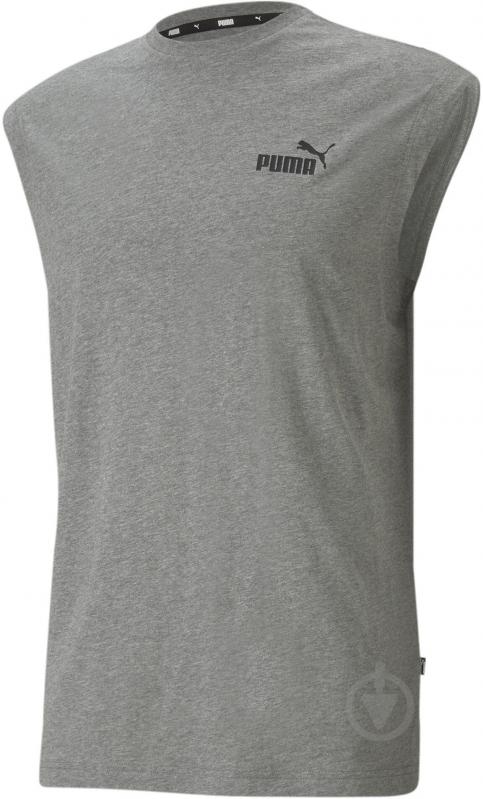 Майка Puma ESS SLEEVELESS TEE MEDIUM GRAY HEATHER 58673803 р.XS серый - фото 1