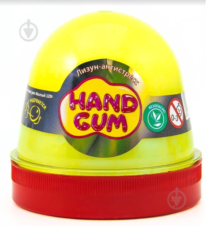 Лизун-антистрес Hand gum жовтий 120 г 80101 Mr Boo - фото 1