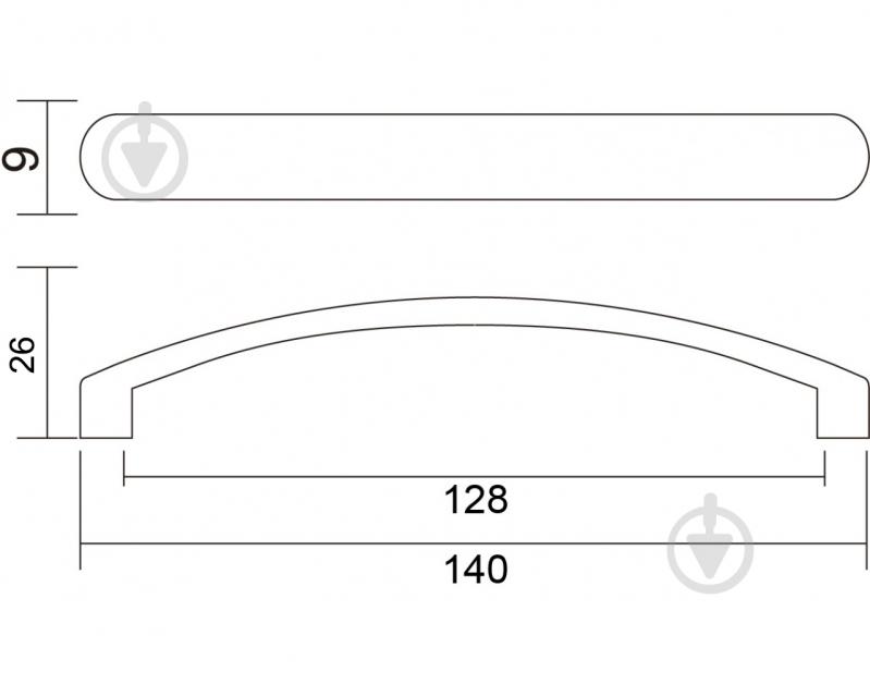 Мебельная ручка скоба DC D-001 G2 128 мм 67066 хром - фото 4 Мебельная ручка скоба DC D-001 G2 128 мм 67066 хром - фото 4