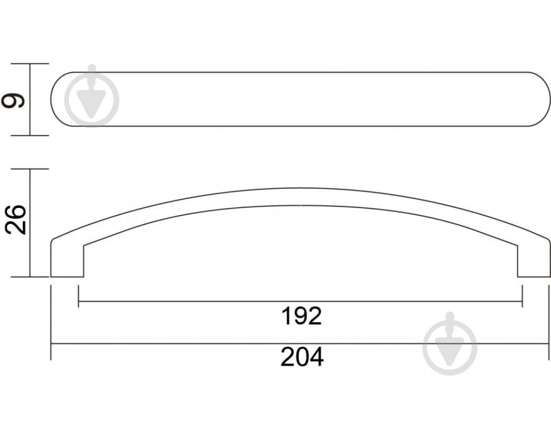 Мебельная ручка скоба DC D-001 G2 192 мм 67070 хром - фото 3 Мебельная ручка скоба DC D-001 G2 192 мм 67070 хром - фото 3