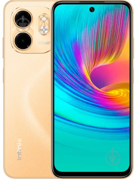 ᐉ Смартфон Infinix SMART 9 X6532 4/128GB sandstone gold (X6532 4/128 ...