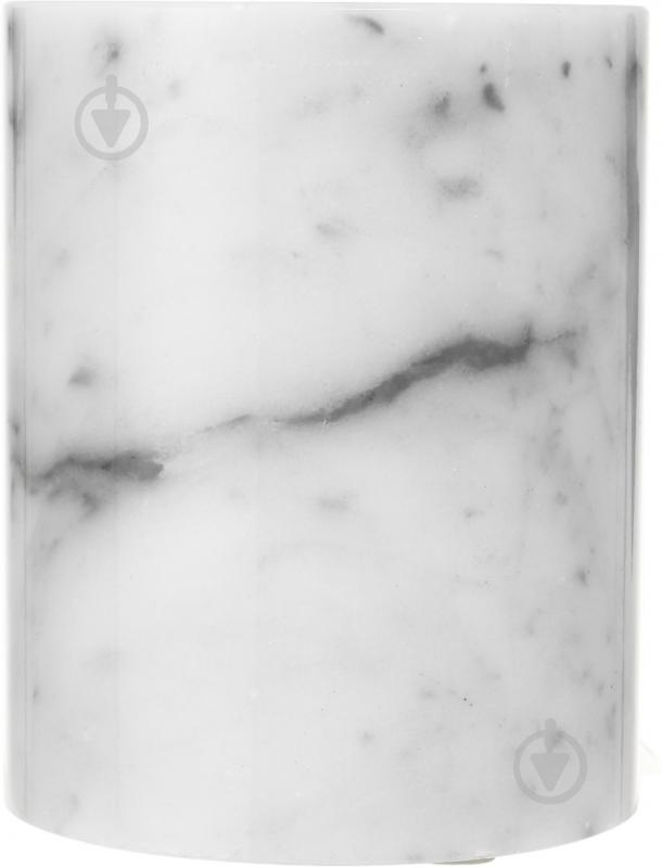 Стакан Sensio Marble 8x8х10 см белый - фото 2 Стакан Sensio Marble 8x8х10 см белый - фото 2