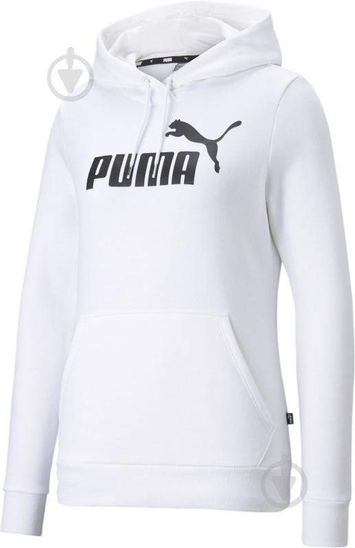 Джемпер Puma ESS LOGO HOODIE FL PUMA WHITE 58678802 р.XL белый - фото 1